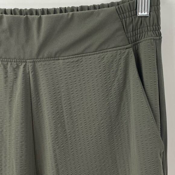 Athleta 2 Textured Brooklyn Jogger Pants Mountain Olive - Picture 4 of 8
